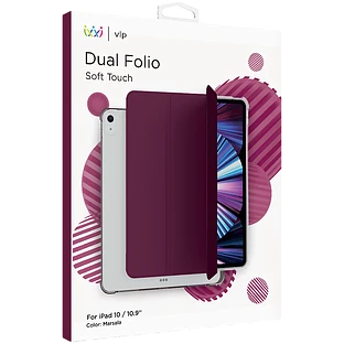 Чехол защитный "vlp" Dual Folio для iPad 10, марсала