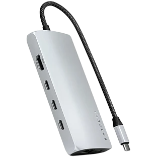 Адаптер Satechi USB-C Multiport Adapter 8K With Ethernet V3, Silver