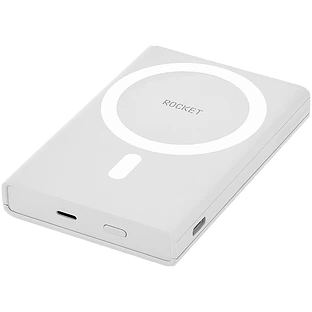 Беспроводной аккумулятор ROCKET HOLD, с поддержкой MagSafe, светло-серый