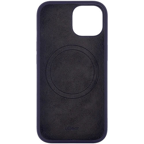 Чехол защитный uBear Touch Mag Case  iPhone 15  MagSafe  силикон  темно-фиолетовый