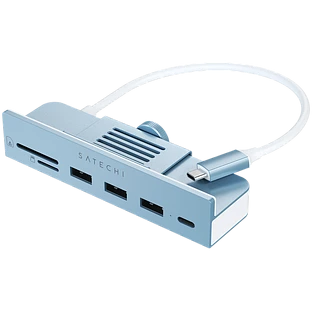 Хаб Satechi USB-C Clamp Hub for 24″ iMac, Blue