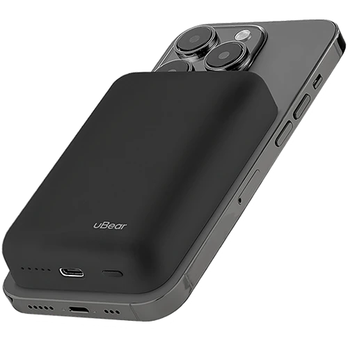 Внешний аккумулятор uBear Flow Magnetic Power bank 10000mAh, PD20W, черный