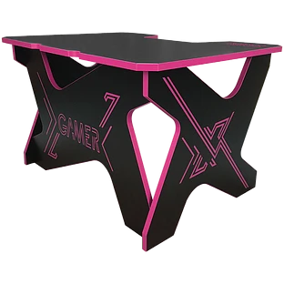 GENERIC COMFORT Gaming table Gamer Mini Seven/DS/NB, Чёрный/Розовый
