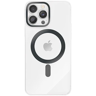 Чехол защитный "vlp" Line case with MagSafe для iPhone 14 ProMax, черный