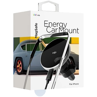Автомобильный держатель VLP Energy Car Mount MagSafe, черный