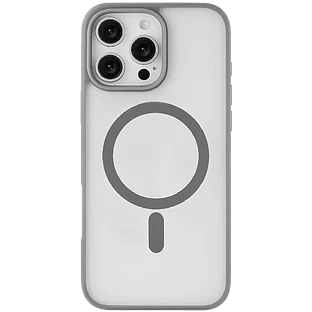 Чехол защитный uBear Cloud Mag Case iPhone 16 Pro Max, силк-тач, серый