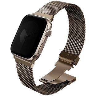 Uniq для Apple Watch 42/41/40mm ремешок Dante PRO Strap Mesh Steel Ember Gold