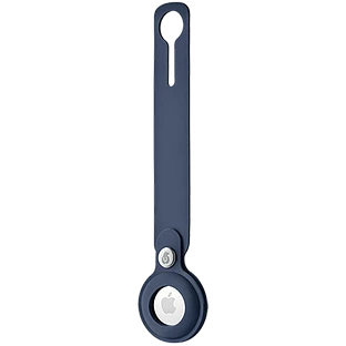 Чехол защитный uBear Touch Case для AirTag, силиконовый, цвет: темно-синий