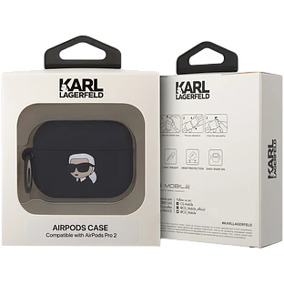 Чехол LAGERFELD NFT 3D  Чёрный для AirPods Pro (Gen2)