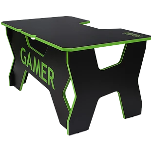 GENERIC COMFORT Gaming table Gamer2/DS/NO, Чёрный/Зеленый