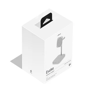 Беспроводное зарядное устройство uBear Evoke, 3-в-1, MagSafe совместимое, Qi2, цвет: серебро