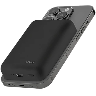 Внешний аккумулятор uBear Flow Magnetic Power bank 10000mAh, PD20W, черный
