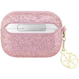 Чехол GUESS Glitter flakes  Розовый для AirPods Pro (Gen2)