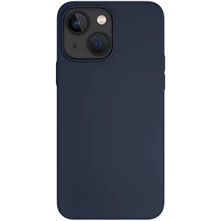 Чехол защитный VLP Silicone case with MagSafe для iPhone 14, темно-синий