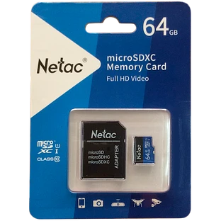 Карта памяти NETAC P500 Standard 64GB