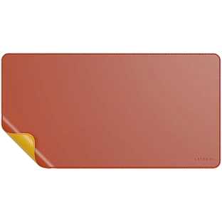 Коврик Satechi Dual Side ECO-Leather Deskmate. Цвет: Желтый/оранжевый