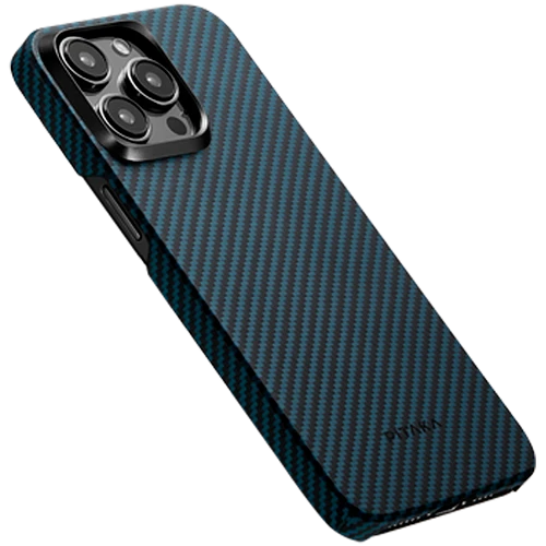 Чехол защитный MagEZ Case 4 для iPhone15 Pro Max 6.7"(Black/Blue Twill)1500D