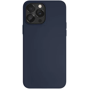 Чехол защитный "vlp" Silicone case with MagSafe для iPhone 14 ProMax, темно-синий