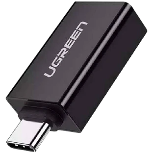 Переходник UGREEN US173-20808  Type C (M) to USB-A 3.0 (F)  5 Gb/s, пластиковый, Black