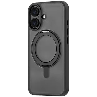 Чехол защитный uBear Сlip 360 Mag Case iPhone 16, силк-тач, черный