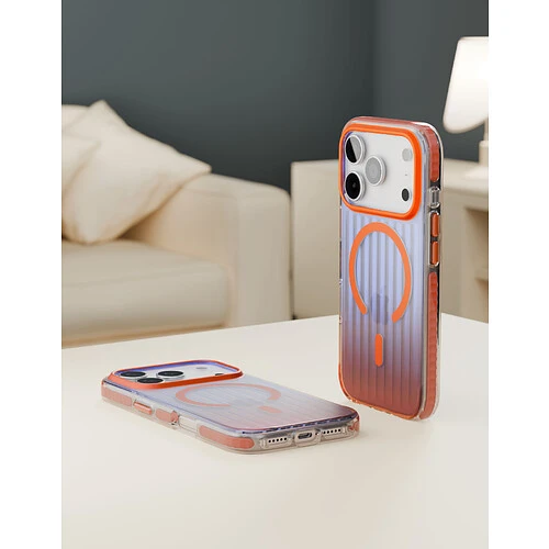 Чехол защитный VLP Pulse Case с MagSafe для iPhone 17 Pro Max, оранжевый