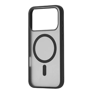 Чехол защитный uBear Cloud Mag Case для iPhone 17 Pro, MagSafe совместимый, усиленный, силк-тач, черный