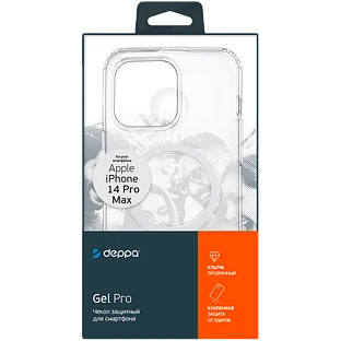 88335, Чехол Gel Pro Magsafe для Apple iPhone 14 Pro Max (2022), прозрачный, Deppa, PET UNI