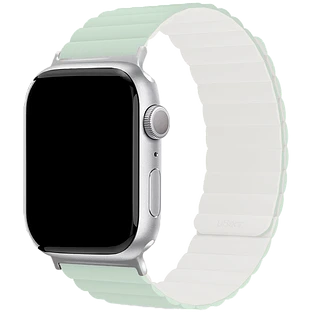 Ремешок uBear Mode для Apple Watch S/M (38, 40, 41 мм), силиконовый, шалфей/белый 