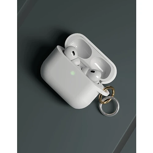 Чехол силиконовый VLP Charm Case для AirPods Pro 3, белый