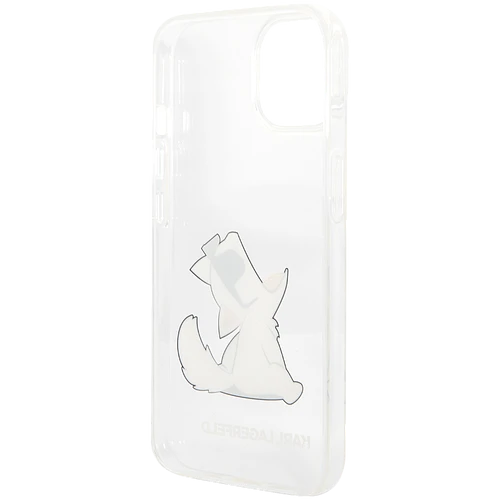 Lagerfeld для iPhone 14 чехол PC/TPU Choupette Fun Hard Transparent