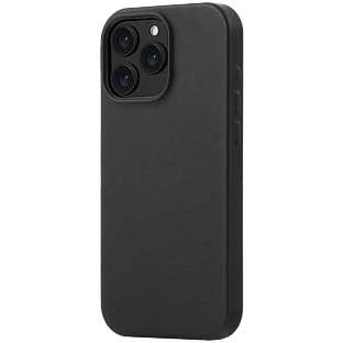 Чехол защитный uBear Capital Case для iPhone 16 Pro Max, натуральная кожа, MagSafe совместимый, черный