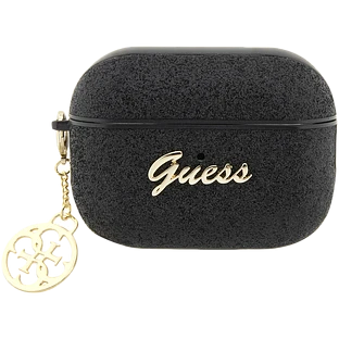Чехол GUESS Glitter flakes  Чёрный для AirPods Pro (Gen2)