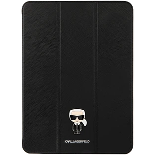 Обложка Smart Folio LAGERFELD Saffiano Ikonik Patch  Чёрная для iPad Pro 11-inch (4th поколение)/Pro 11 дюймов (3-го поколения)