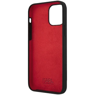 Чехол Lagerfeld для iPhone 12 Pro Max (6.7) Liquid silicone Forever Karl Hard Black