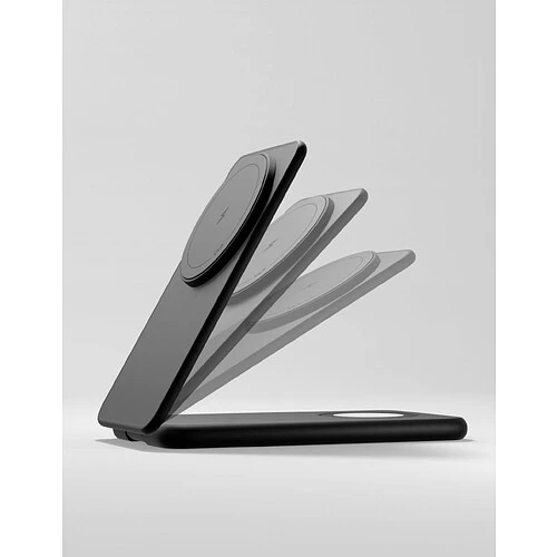 Беспроводное зарядное устройство VLP Alum Power Pro Qi2 для Apple, черный титан