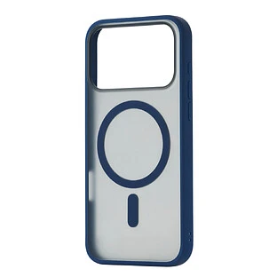 Чехол защитный uBear Cloud Mag Case для iPhone 17 Pro, MagSafe совместимый, усиленный, силк-тач, синий