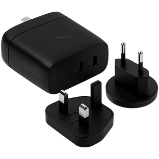 FAST-PD67-BLK-INT FAST GAN CHARGER PD 67WBLACK-INTL, СЗУ 67W,  разъёмы 2 USB-C . Цвет: чёрный