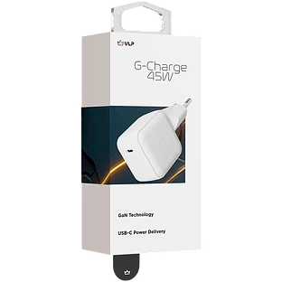 Сетевое зарядное устройство VLP G-Charge 45Вт USB-C, PD, QC, белый