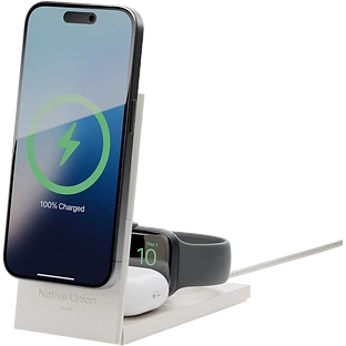 RISE 3-IN-1 Qi2, беспроводное зарядное устройство 3 в 1, цвет песчаник