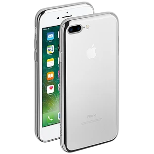 Защитный чехол DEPPA Gel Plus Серебристый для iPhone 7 Plus/8 Plus