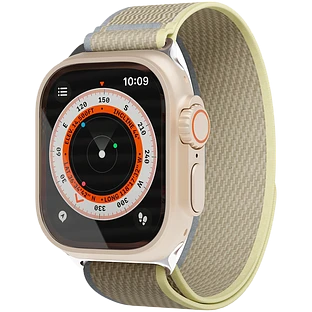 Ремешок нейлоновый Trail Band "vlp" для Apple Watch 42/44/45/49mm, бежевый-желтый