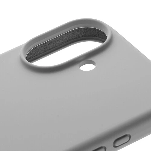 Чехол защитный uBear Touch Mag Case для iPhone 17, MagSafe совместимый, силикон, софт-тач, светло-серый