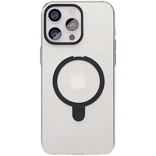 Чехол защитный  vlp  Ring Case с MagSafe подставкой для iPhone 15 ProMax  черный