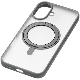 Чехол защитный uBear Сlip 360 Mag Case iPhone 16  силк-тач  серый