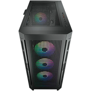 Корпус COUGAR GAMING Midi Tower,  ATX, 10 слотов, Разъем для гарнитуры, USB, USB 3.0, USB 2.0, Защитное антивандальное закаленное стекло, Power Button, Кнопка управления RGB, Светодиодный индикатор, PSU optional, Window, Поддержка системы жидкостного охла