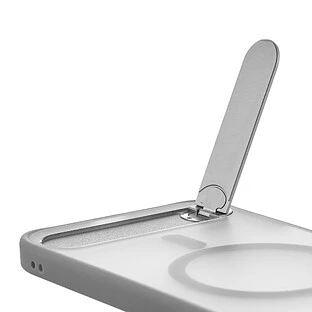 Чехол защитный uBear Stand 360° Mag Case для iPhone 17 Pro Max, MagSafe совместимый, силикон, софт-тач, серый