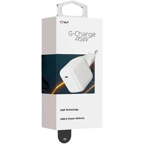 Сетевое зарядное устройство VLP G-Charge 45Вт USB-C, PD, QC, белый