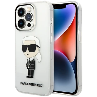 Lagerfeld для iPhone 15 Pro чехол PC/TPU NFT Karl Ikonik Hard Transparent