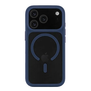 Чехол защитный uBear Shade Case для iPhone 17 Pro, MagSafe совместимый, усиленный, силк-тач, синий