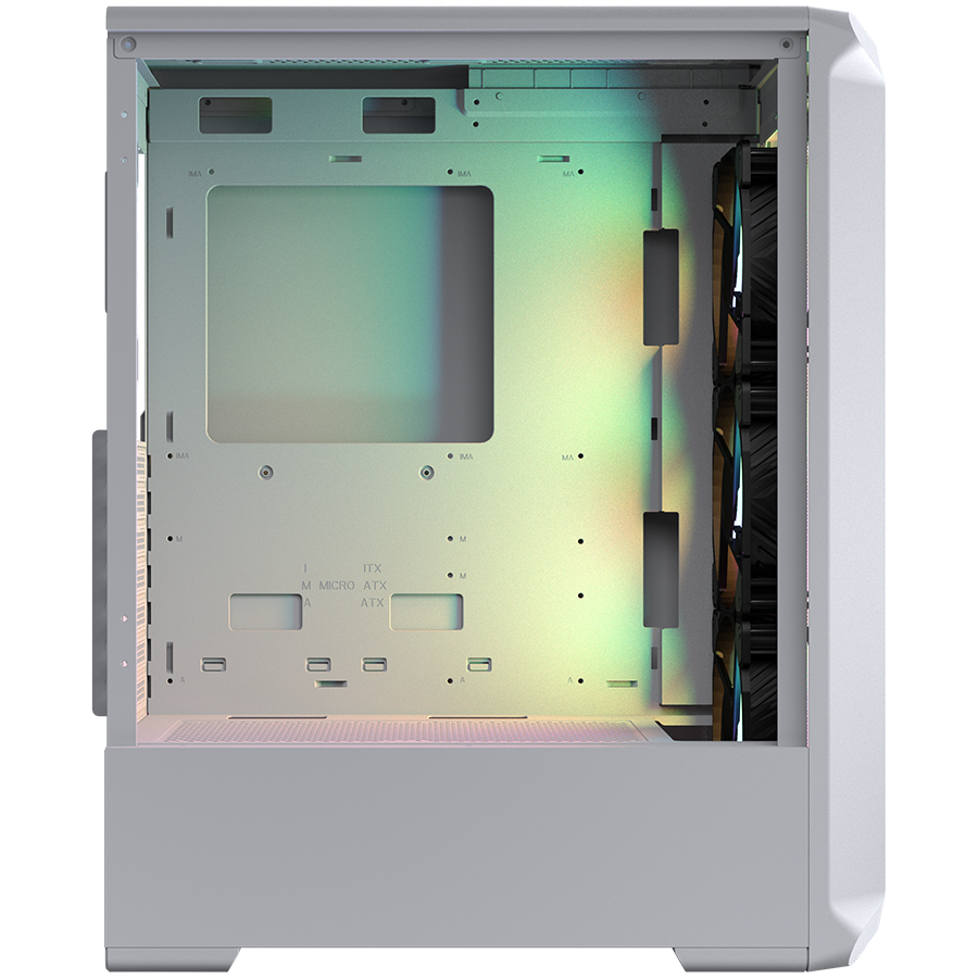 Корпус COUGAR GAMING Midi Tower,  ATX, 7 слотов, USB 3.0, USB 2.0, Аудио разъем, Микрофонный вход, Металлический/Защитное антивандальное закаленное стекло, Power Button, Кнопка управления RGB, Светодиодный индикатор, PSU optional, Window, Поддержка систем